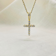 1.00 Carat 14K Solid Gold Cross Pendant For Everyday Blessing