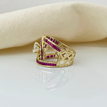 Custom Made 14K Solid Gold Engagement Ring With Classic Ruby collection