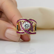 Custom Made 14K Solid Gold Engagement Ring With Classic Ruby collection