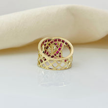 Custom Made 14K Solid Gold Engagement Ring With Classic Ruby collection