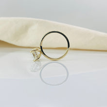 Classic Emerald Cut Hidden Halo 14K Solid Gold Solitaire Engagement Ring 2 to 4 carat