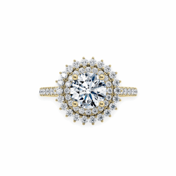 14K Solid Gold Antique Style Diamond Engagement Ring IGI Certified