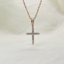 1.00 Carat 14K Solid Gold Cross Pendant For Everyday Blessing