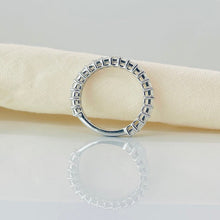 Customized 1.00 CT. Oval Cut Diamond 14K Solid Gold 3/4 Eternity Wedding Band