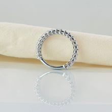 Customised 2 CT. Emerald Cut Diamond 14K Solid Gold Eternity Wedding Band