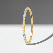 0.20 ctw 14K Solid Gold 3/4 Eternity Ring Band For Women