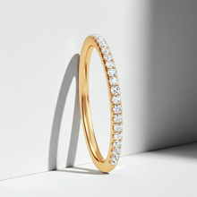 0.50 ctw 14K Solid Gold 3/4 Diamond Eternity Ring For Women