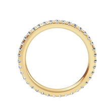 1.00 ctw 14K Solid Gold Full Eternity Band for Women Triple C Diamond's