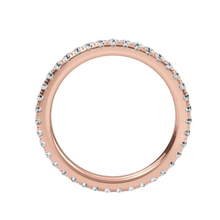 1.00 ctw 14K Solid Gold Full Eternity Band for Women Triple C Diamond's