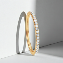 0.50 ctw 14K Solid Gold Pave Setting Full Eternity Ring For Women