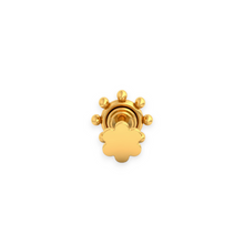 18k gold flat back nose stud