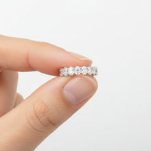 Customized 1.00 CT. Oval Cut Diamond 14K Solid Gold 3/4 Eternity Wedding Band