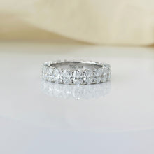 Customized 1.00 CT. Oval Cut Diamond 14K Solid Gold 3/4 Eternity Wedding Band