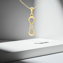 14K Solid Gold Bowtie Diamond Necklace